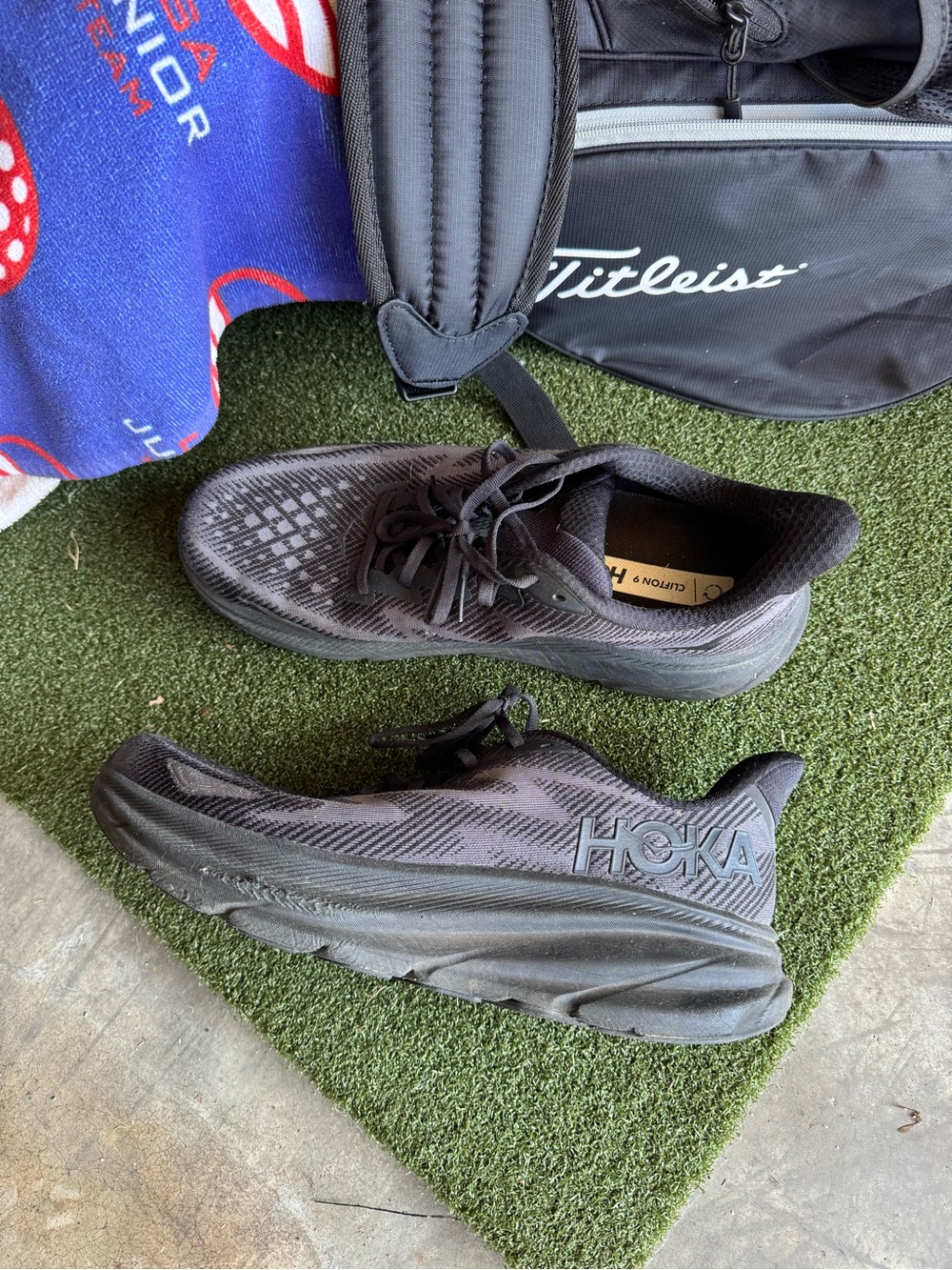 Hoka One One Men's Black Athletic Running Shoes
